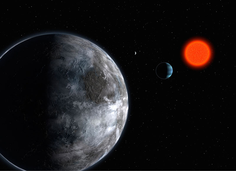 Artist's concept of Gliese 581