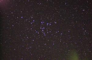 Melotte 111 star cluster from international space station