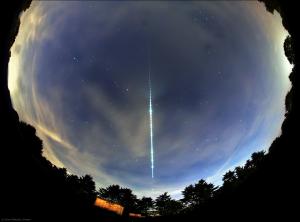 Bright meteor over Europe