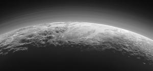 New Horizons view of haze in Pluto's atmosphere