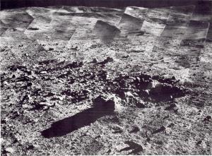 A panorama of the landing site around Surveyor 7
