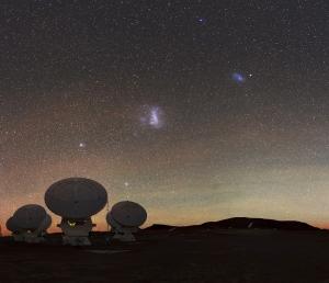 Magellanic Clouds over ALMA