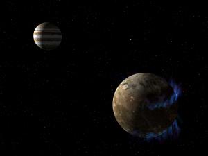 Ganymede and Jupiter