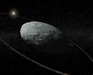 Rings encircle the dwarf planet Haumea