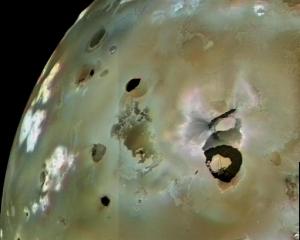 Loki Patera, the largest volcanic feature on Io