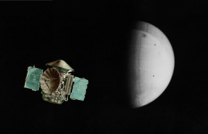 a spacecraft approaches mars