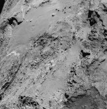 Rosetta view of Comet Churyumov-Gerasimenko on February 14, 2015