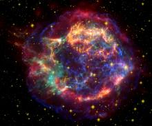 Multi-spectral view of Cassiopeia A, a supernova remnant