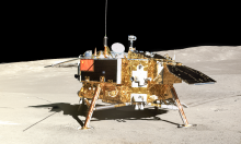 Chang'e 4 lander on the far side of the Moon