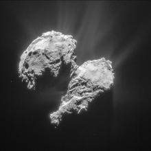 Rosetta view of Comet Churyumov-Gerasimenko on March 22, 2015