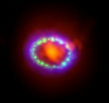 Composite image of Supernova 1987A