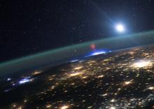 Lighting seen from the International Space Station