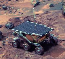 Small rover on Mars