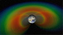 artist's concept of van allen radiation belts