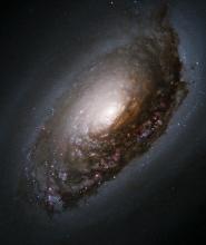 Hubble Space Telescope view of spiral galaxy M64, the Black-Eye Galaxy