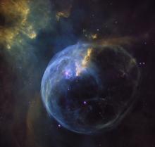 Hubble view of Bubble Nebula