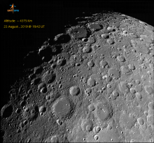 Chandrayaan 2 view of lunar north polar region