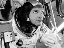 Astronaut Michael Collins training for Apollo 11