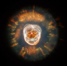 Planetary nebula known as the Eskimo Nebula