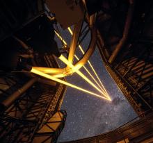 Laser adaptive optics system in Chile