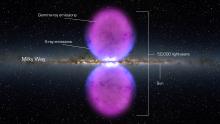 Artist's concept of Fermi bubbles