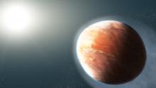 Artist's concept of a super-heated planet