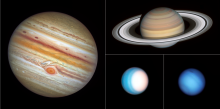 hubble space telescope portraits of jupiter, saturn, uranus, neptune