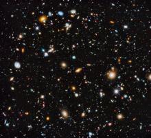 hubble view of distant galaxies