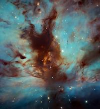 dust in flame nebula