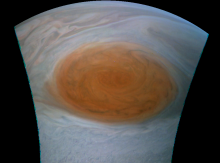 Juno view of the Great Red Spot; July 10, 2017