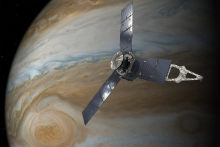 Juno spacecraft orbits Jupiter