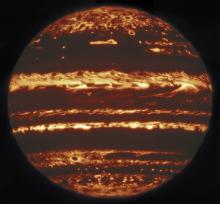 Infrared view of Jupiter