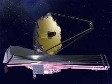 Artist's concept of James Webb Space Telescope at work