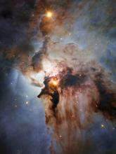 Hubble Space Telescope image of the Lagoon Nebula