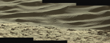 Sand dunes on Mars