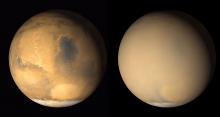 Martian dust storm