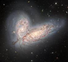 merging spiral galaxies