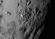 New Horizons view of young mountains on Pluto