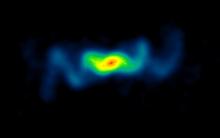 Radio image of SS 433, a micro-quasar powered by a black hole