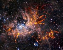 composite view of tarantula nebula