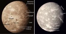 Labeled images of Oberon, Titania