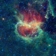 Infrared view of Lambda Centauri Nebula